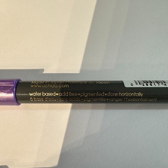 2 Marvy Uchida Opaque Brush Pen Markers Violet Water-Based Flexible Tip - Picture 3 of 3